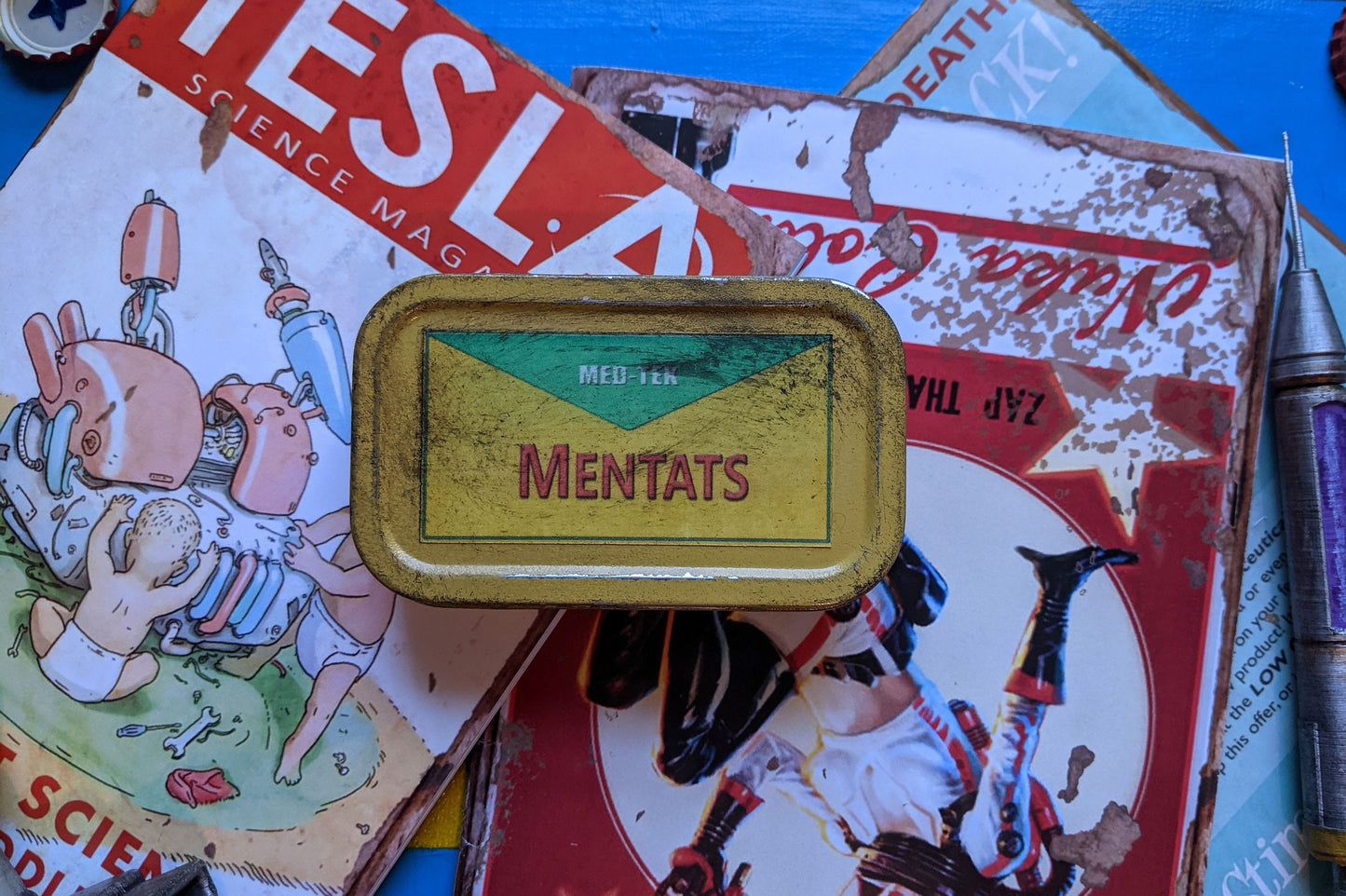 Fallout Fixer and Mentats tins